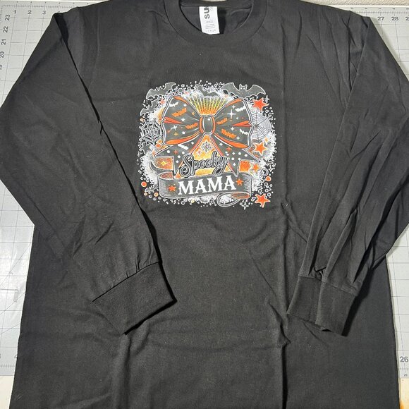 Spooky mama long sleeve shirt black - Picture 1 of 5